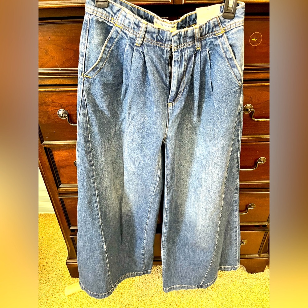 NWT Free People Equonix Denim Trousers